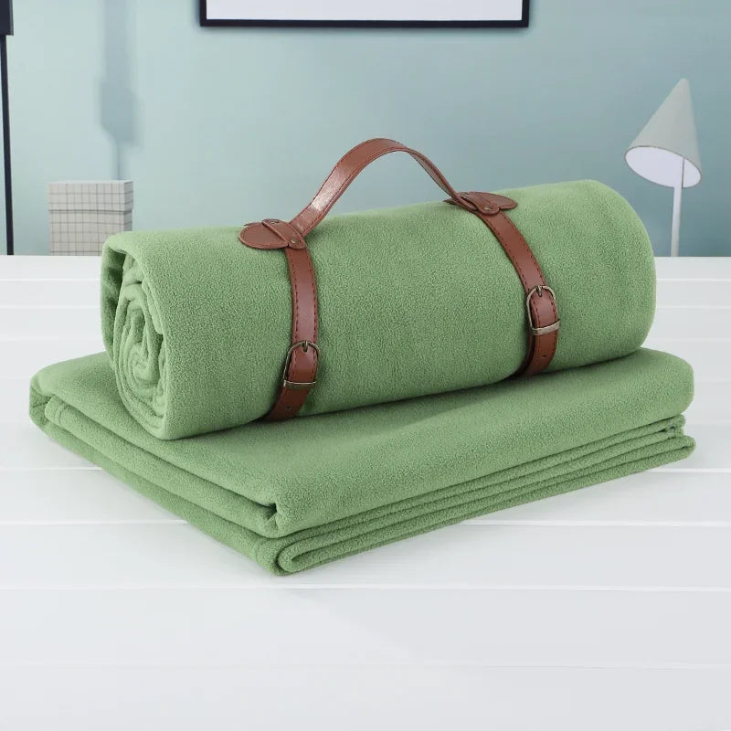 Yoga Warm 100x150CM Blanket Polar Fleece Cover Blanket Microfiber Portable Blanket Travel Blanket Home Leisure Blanket Watra