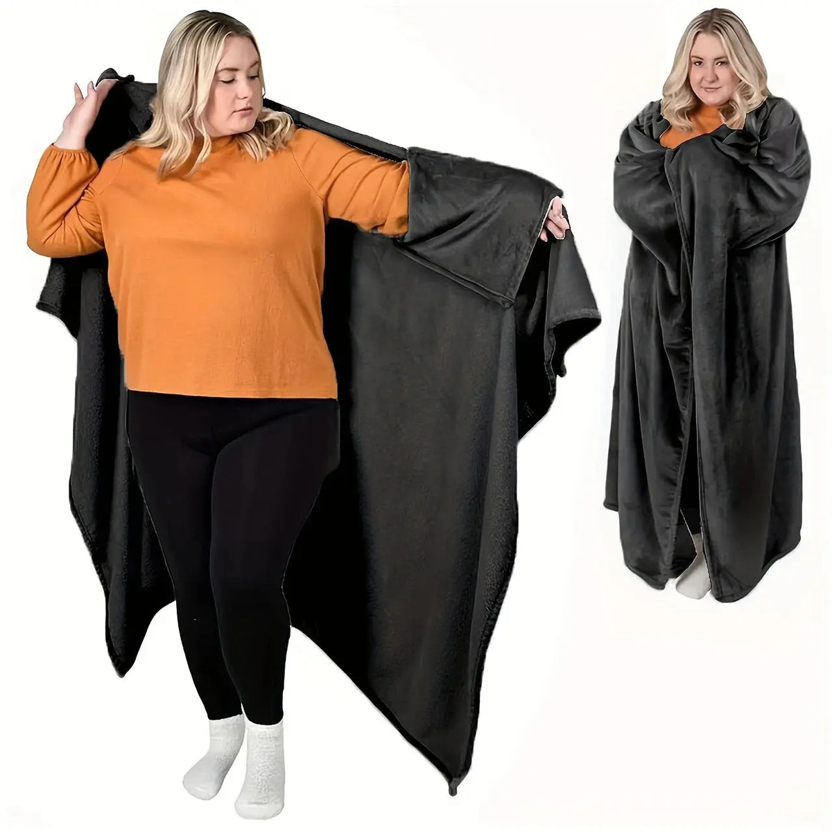 1pc Comfortable Wearable Blanket for Women—Wearable Blanket (Unisex), a Great Gift for Her for Halloween or Christmas—Birthday Watra